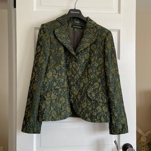 Vintage Giannone green floral blazer